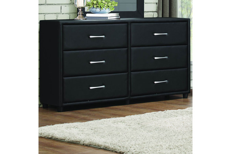 Black vinyl online dresser